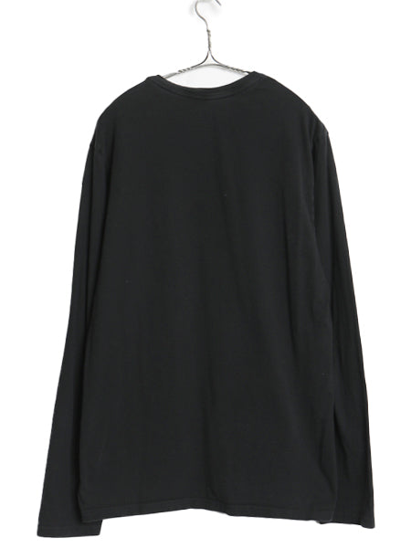 ポロベア ポロ ラルフローレン 長袖 Tシャツ メンズ M 古着 ロンT ロングスリーブ コットン カットソー キャラクター インナー シンプル 黒