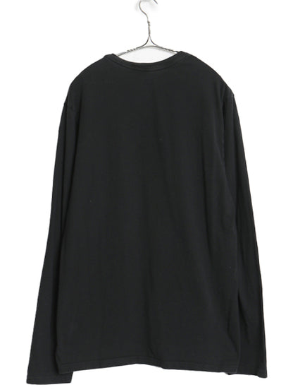 ポロベア ポロ ラルフローレン 長袖 Tシャツ メンズ M 古着 ロンT ロングスリーブ コットン カットソー キャラクター インナー シンプル 黒