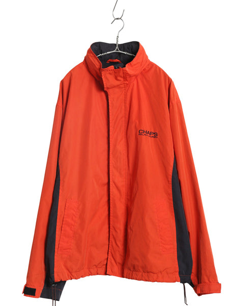 90s チャップス ラルフローレン フルジップ ナイロン ジャケット メンズ XL オールド ポロ ブルゾン セーリング 収納 フード 大きいサイズ