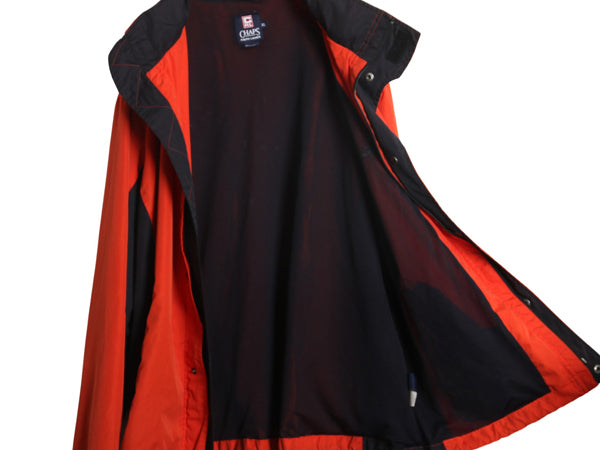 90s チャップス ラルフローレン フルジップ ナイロン ジャケット メンズ XL オールド ポロ ブルゾン セーリング 収納 フード 大きいサイズ