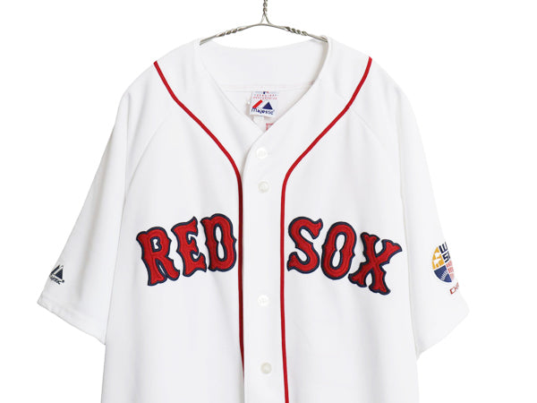 レッドソックス ベースボール シャツ メンズ XL / MLB オフィシャル マジェスティック 大リーグ ユニフォーム メジャーリーグ 大きいサイズ