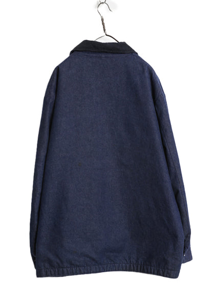 70s USA製 ★ ブルーベル デニム カバーオール ジャケット メンズ XXL ヴィンテージ ワーク ブランケット ライナー付き 大きいサイズ 濃紺