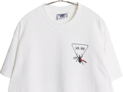 90s ジョーク キャラクター 両面 イラスト プリント Tシャツ メンズ L / オールド アート アニマル グラフィック ヘビーウェイト コットン