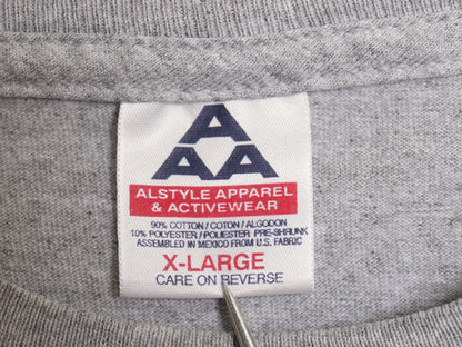 00s テバ 両面 ロゴ プリント 半袖 Tシャツ メンズ XL オールド アウトドア Y2K ヘビーウェイト グラフィック カットソー 大きいサイズ 灰
