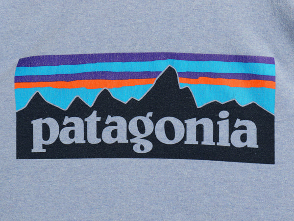 パタゴニア 両面 プリント 半袖 Tシャツ メンズ XL 18年製 アウトドア P6 ボックスロゴ バックプリント カットソー シンプル 大きいサイズ