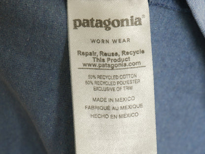 パタゴニア 両面 プリント 半袖 Tシャツ メンズ XL 18年製 アウトドア P6 ボックスロゴ バックプリント カットソー シンプル 大きいサイズ