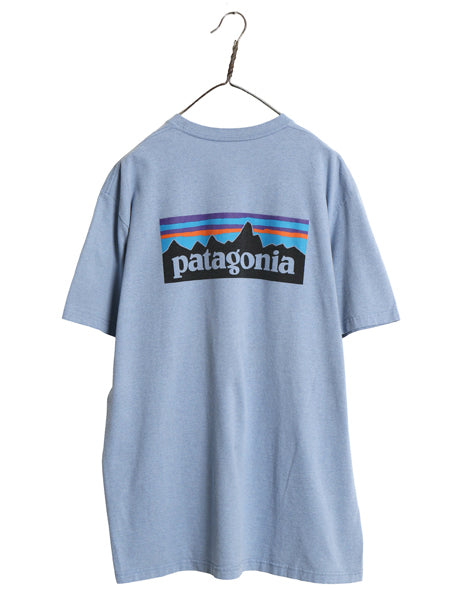 パタゴニア 両面 プリント 半袖 Tシャツ メンズ XL 18年製 アウトドア P6 ボックスロゴ バックプリント カットソー シンプル 大きいサイズ