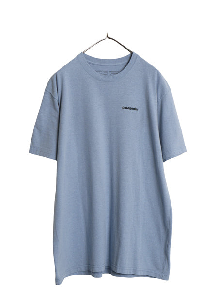 パタゴニア 両面 プリント 半袖 Tシャツ メンズ XL 18年製 アウトドア P6 ボックスロゴ バックプリント カットソー シンプル 大きいサイズ