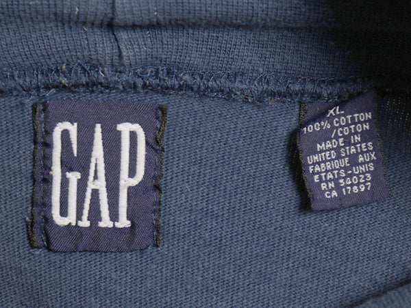 90s USA製 オールド ギャップ タートルネック 長袖 Tシャツ メンズ XL ロンT ボーダー ラガーシャツ ハイネック マルチカラー 大きいサイズ
