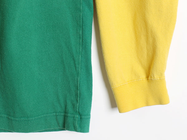 90s USA製 オールド ギャップ タートルネック 長袖 Tシャツ メンズ XL ロンT ボーダー ラガーシャツ ハイネック マルチカラー 大きいサイズ