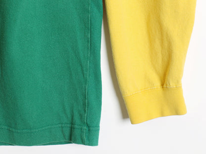 90s USA製 オールド ギャップ タートルネック 長袖 Tシャツ メンズ XL ロンT ボーダー ラガーシャツ ハイネック マルチカラー 大きいサイズ