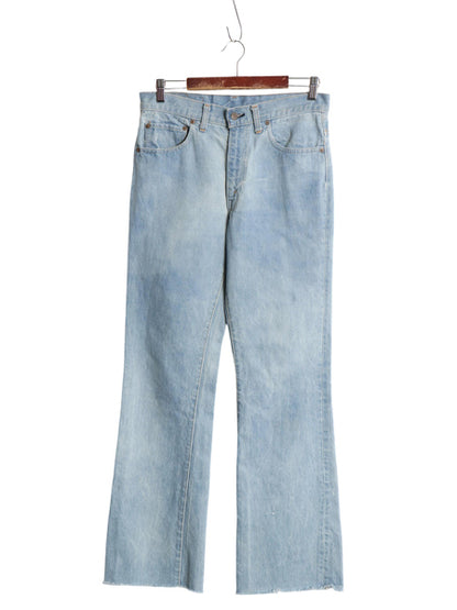 70s USA製 ★ リーバイス 517 ブーツカット デニム パンツ メンズ 31 32 程 74年製 66前期 ヴィンテージ フレア バックポケット裏 シングル