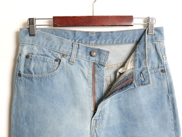 70s USA製 ★ リーバイス 517 ブーツカット デニム パンツ メンズ 31 32 程 74年製 66前期 ヴィンテージ フレア バックポケット裏 シングル