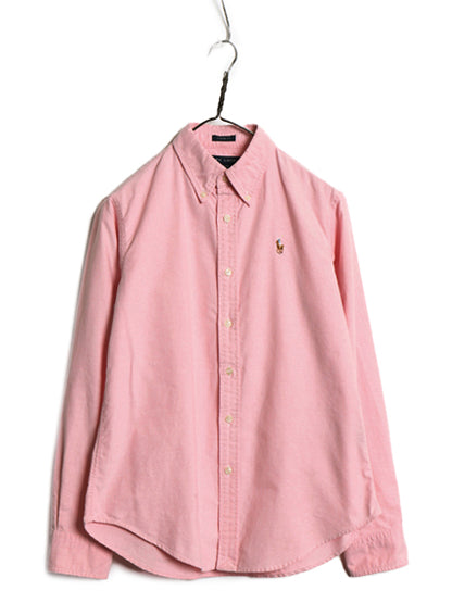 00s ラルフローレン 長袖 ボタンダウン シャツ レディース M メンズ XS / オールド ポロ 長袖シャツ オックスフォード コットン ワイシャツ