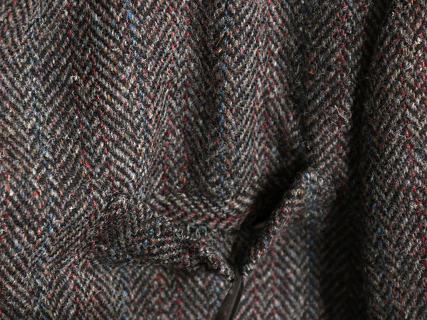 80s USA製 JCPENNY STAFFORD ハリスツイード テーラード ジャケット メンズ M 程 古着 ヴィンテージ ブレザー ウール ツイード ストライプ