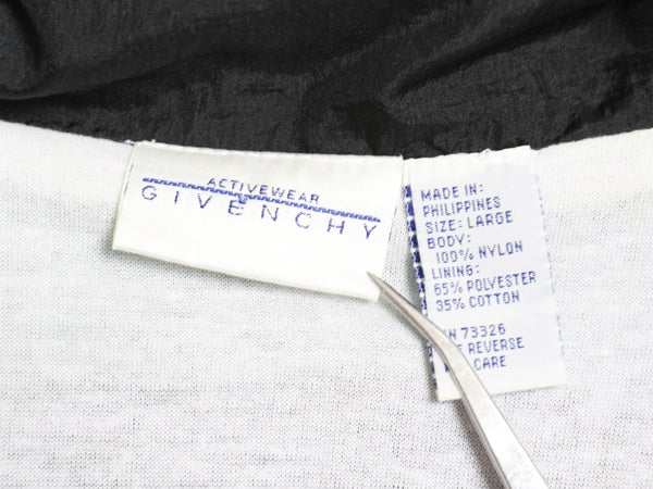 90s ジバンシー フルジップ ナイロン トラック ジャケット メンズ L / 古着 オールド デザイン ブルゾン ウインドブレーカー マルチカラー