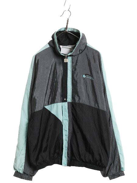 90s ジバンシー フルジップ ナイロン トラック ジャケット メンズ L / 古着 オールド デザイン ブルゾン ウインドブレーカー マルチカラー