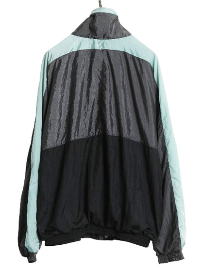 90s ジバンシー フルジップ ナイロン トラック ジャケット メンズ L / 古着 オールド デザイン ブルゾン ウインドブレーカー マルチカラー