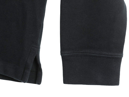 00s ポロ ラルフローレン ハーフジップ コットン ニット スウェット メンズ XL / オールド ハイネック リブ編み セーター 大きいサイズ 黒