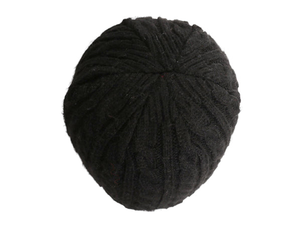 ノースフェイス ケーブル ニット キャップ メンズ レディース フリーサイズ / 帽子 アウトドア ビーニー ワッチ フリース ライナー付き 黒