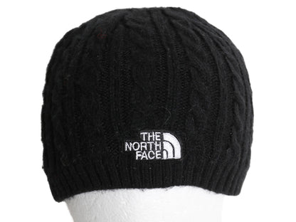 ノースフェイス ケーブル ニット キャップ メンズ レディース フリーサイズ / 帽子 アウトドア ビーニー ワッチ フリース ライナー付き 黒
