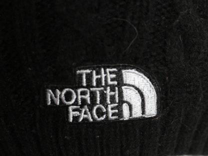 ノースフェイス ケーブル ニット キャップ メンズ レディース フリーサイズ / 帽子 アウトドア ビーニー ワッチ フリース ライナー付き 黒