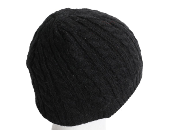 ノースフェイス ケーブル ニット キャップ メンズ レディース フリーサイズ / 帽子 アウトドア ビーニー ワッチ フリース ライナー付き 黒