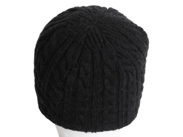 ノースフェイス ケーブル ニット キャップ メンズ レディース フリーサイズ / 帽子 アウトドア ビーニー ワッチ フリース ライナー付き 黒