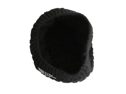 ノースフェイス ケーブル ニット キャップ メンズ レディース フリーサイズ / 帽子 アウトドア ビーニー ワッチ フリース ライナー付き 黒
