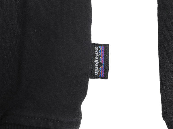 パタゴニア プリント スウェット フード パーカー メンズ M / 19年製 トレーナー ストレッチ プルオーバー ヘビーウェイト ブラック 裏起毛