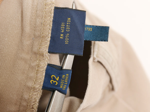 ポロ ラルフローレン コットン チノ ショートパンツ メンズ 32 / CLASSIC FIT ショーツ チノパン ノータック アーミー タイプ ミリタリー 