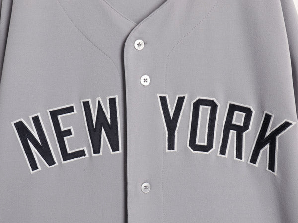 USA製 ヤンキース ベースボール シャツ メンズ XXXL 程/ MLB オフィシャル マジェスティック 大リーグ ユニフォーム ジャージ 大きいサイズ