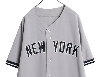 USA製 ヤンキース ベースボール シャツ メンズ XXXL 程/ MLB オフィシャル マジェスティック 大リーグ ユニフォーム ジャージ 大きいサイズ
