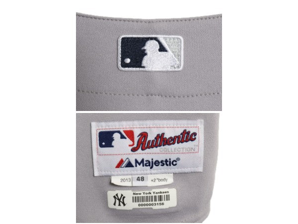 USA製 ヤンキース ベースボール シャツ メンズ XXXL 程/ MLB オフィシャル マジェスティック 大リーグ ユニフォーム ジャージ 大きいサイズ