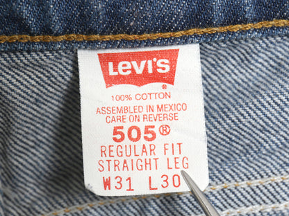 90s リーバイス 505 デニム パンツ メンズ 31 30 オールド ジーンズ ジーパン スリム ストレート テーパード ボトムス 濃紺 オレンジタブ 