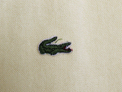 70s 80s ラコステ アクリル ニット カーディガン メンズ レディース XL / ヴィンテージ 羽織り 前開き セーター 大きいサイズ ナチュラル