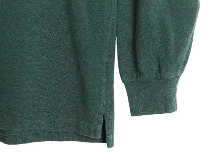 ポロ ラルフローレン 鹿の子 長袖 ポロシャツ メンズ XL / オールド 長袖シャツ コットン カットソー ワンポイント 大きいサイズ グリーン