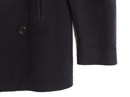 40s ★ 米軍実物 USN ネイビー 10ボタン Pコート メンズ M / 古着 ヴィンテージ ミリタリー NAVY 海軍 メルトン ウール ピーコート 無地 紺