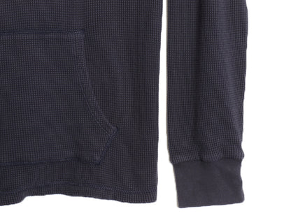 ポロ ラルフローレン サーマル フード パーカー メンズ L / ロンT 長袖 Tシャツ ワッフル プルオーバー カットソー ストレッチ シンプル 紺
