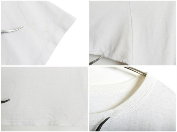90s USA製 チャンピオン 3段 プリント 半袖 Tシャツ メンズ XL / オールド カットソー クルーネック 目付き シングルステッチ 大きいサイズ