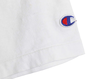 90s USA製 チャンピオン 3段 プリント 半袖 Tシャツ メンズ XL / オールド カットソー クルーネック 目付き シングルステッチ 大きいサイズ