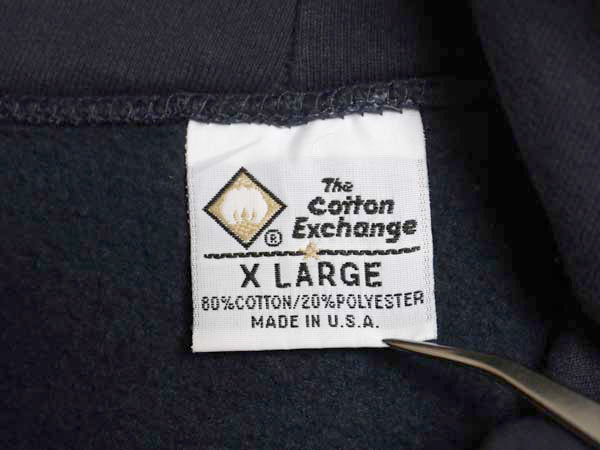 90s USA製 2段 プリント スウェット フード パーカー メンズ XL / オールド トレーナー プルオーバー 裏起毛 ヘビーウェイト 大きいサイズ