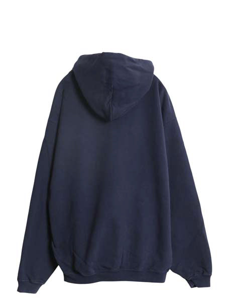 90s USA製 2段 プリント スウェット フード パーカー メンズ XL / オールド トレーナー プルオーバー 裏起毛 ヘビーウェイト 大きいサイズ