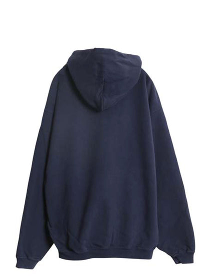 90s USA製 2段 プリント スウェット フード パーカー メンズ XL / オールド トレーナー プルオーバー 裏起毛 ヘビーウェイト 大きいサイズ