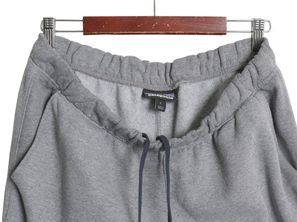 パタゴニア フィッツロイ アイコン アップライザル スウェット パンツ メンズ L / 22年製 ポケット付き ワンポイント トレーナー 裏起毛 灰