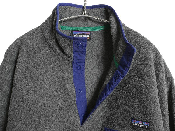 パタゴニア シンチラ スナップT メンズ S 14年製 プルオーバー フリース ジャケット ブルゾン ジャンパー アウトドア ハイネック シンプル