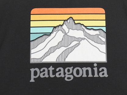 パタゴニア ポケット付き 両面 プリント 半袖 Tシャツ メンズ M / 20年製 アウトドア ポケT グラフィック アート バックプリント ブラック