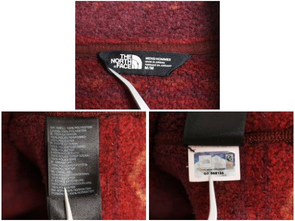 US企画 ノースフェイス セーター フリース ジャケット メンズ M / アウトドア プルオーバー ハーフジップ ノルディック ハイネック 総柄 