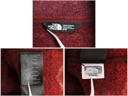 US企画 ノースフェイス セーター フリース ジャケット メンズ M / アウトドア プルオーバー ハーフジップ ノルディック ハイネック 総柄 