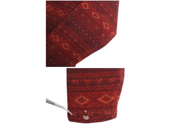 US企画 ノースフェイス セーター フリース ジャケット メンズ M / アウトドア プルオーバー ハーフジップ ノルディック ハイネック 総柄 